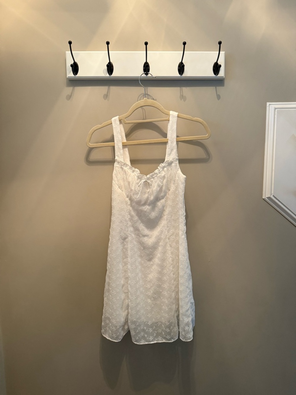 Astr White Eyelet Slip